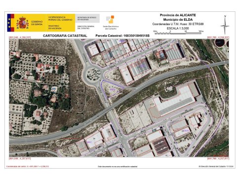 Terreno industrial en Elda. Zona Finca Lacy